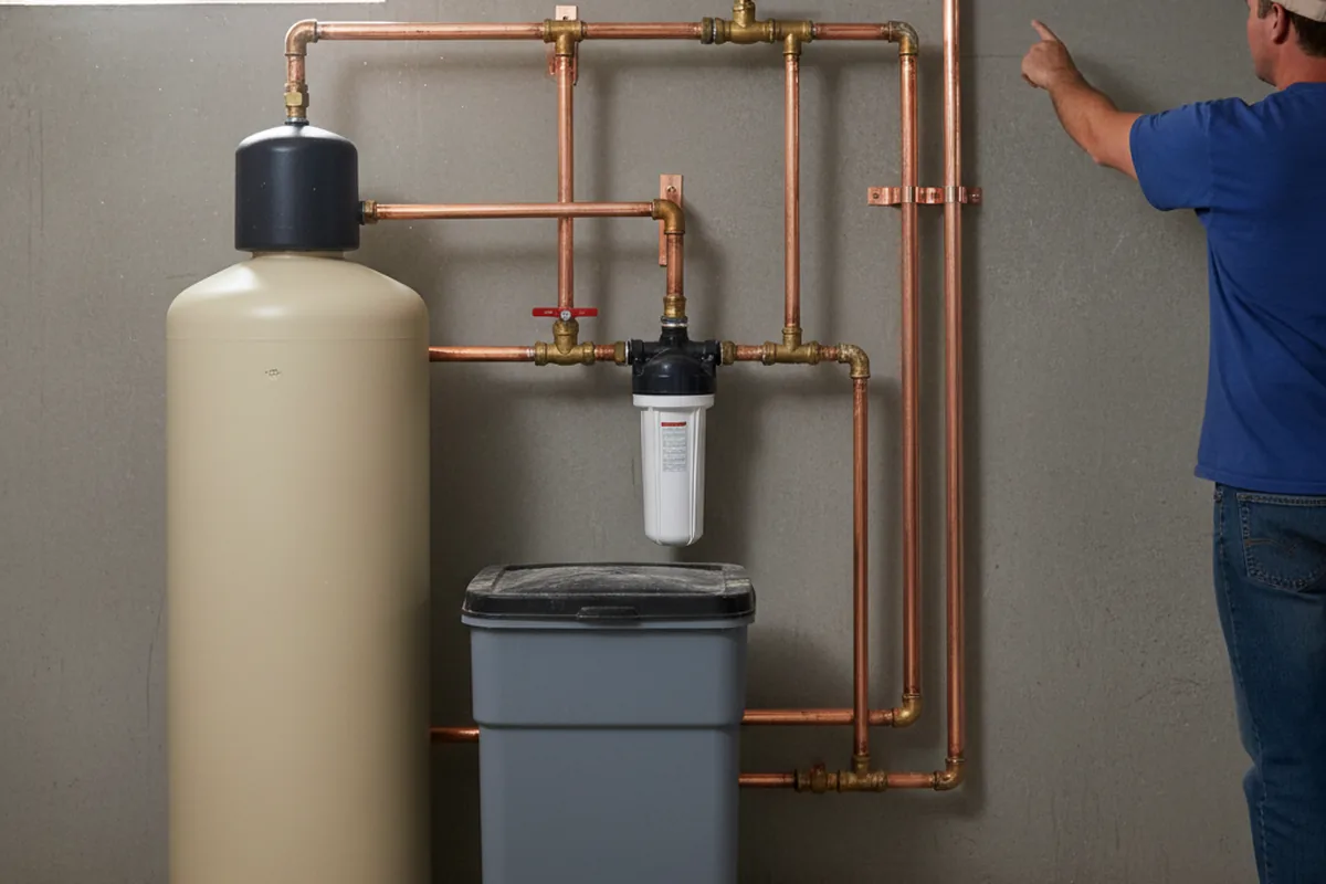 Whole-house water treatment system installed in Olivia